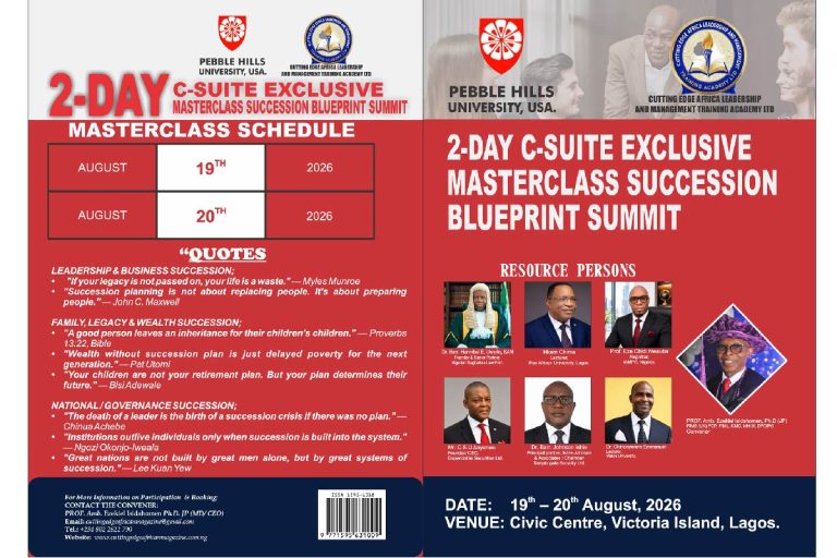 Pebble Hills University Partners for The Succession Blueprint Summit 2026 in Lagos